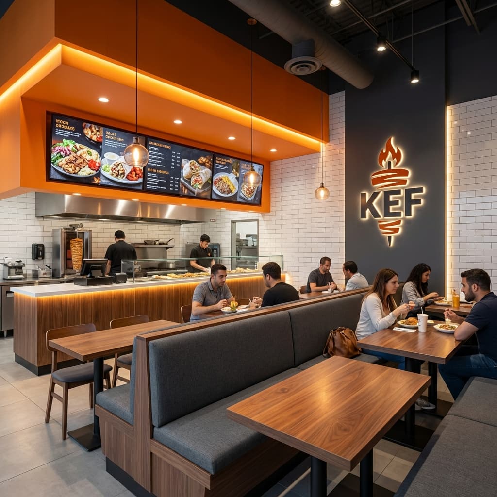 A KEF Shawarma storefront