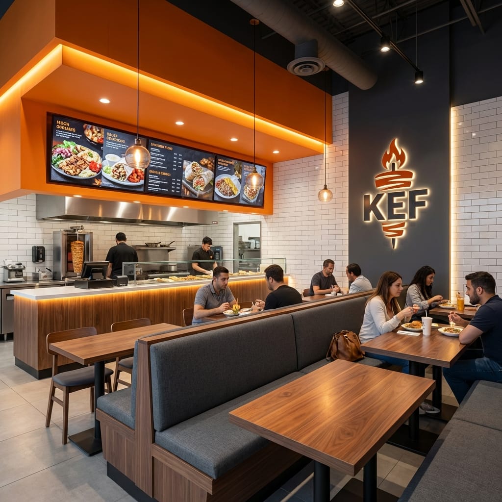A KEF Shawarma storefront
